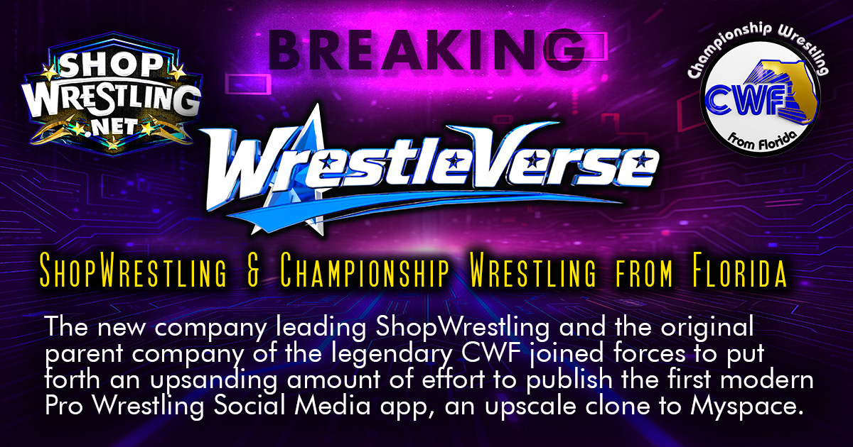 Championship Wrestling from Florida and Deep South Sports unveil WrestleVerse, a wrestling-only social network inspired by MySpace and Facebook, featuring live events, classic CWF history, and a dedicated Android app.